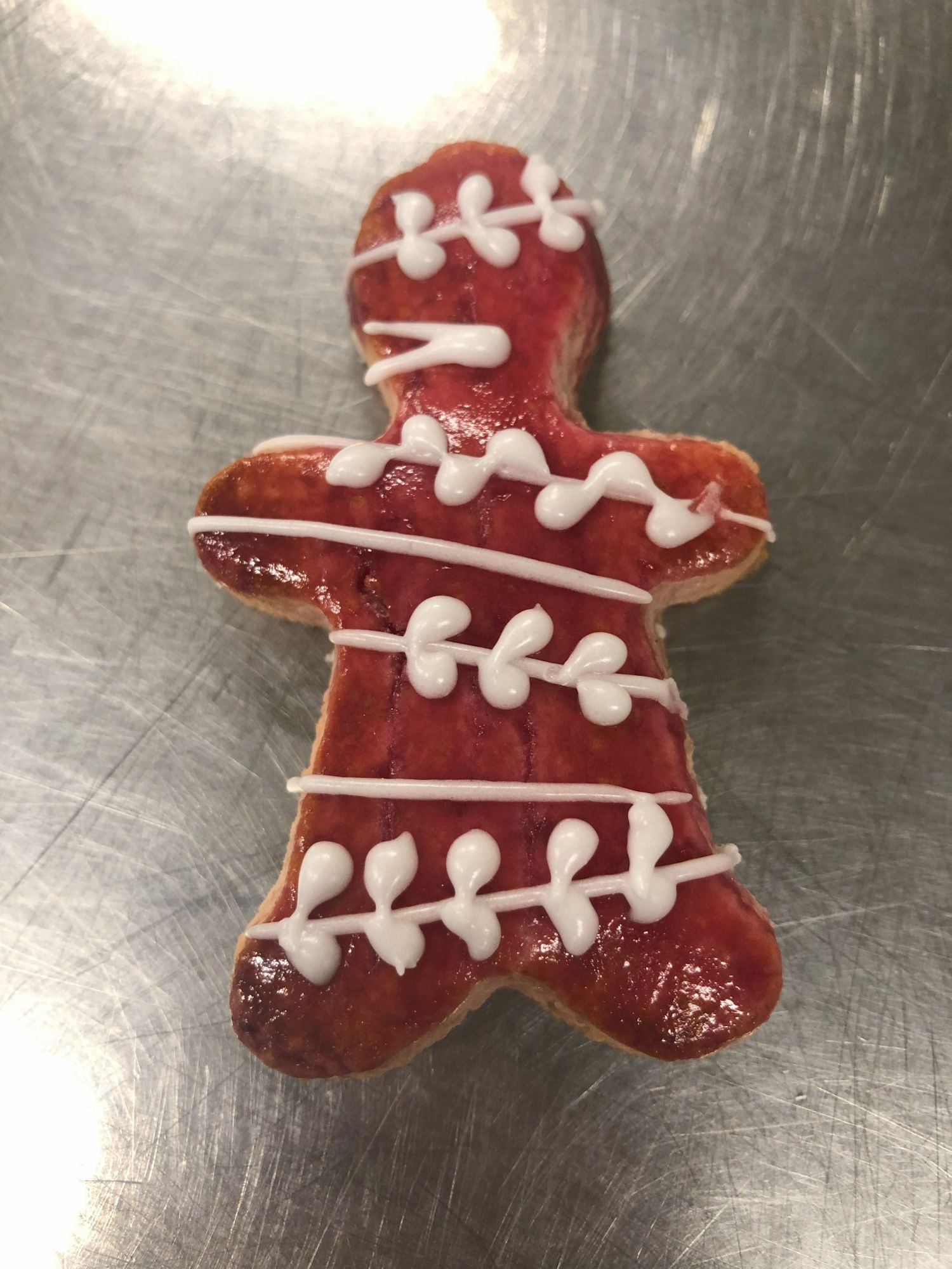 Bredele à la betterave en forme de bonhomme