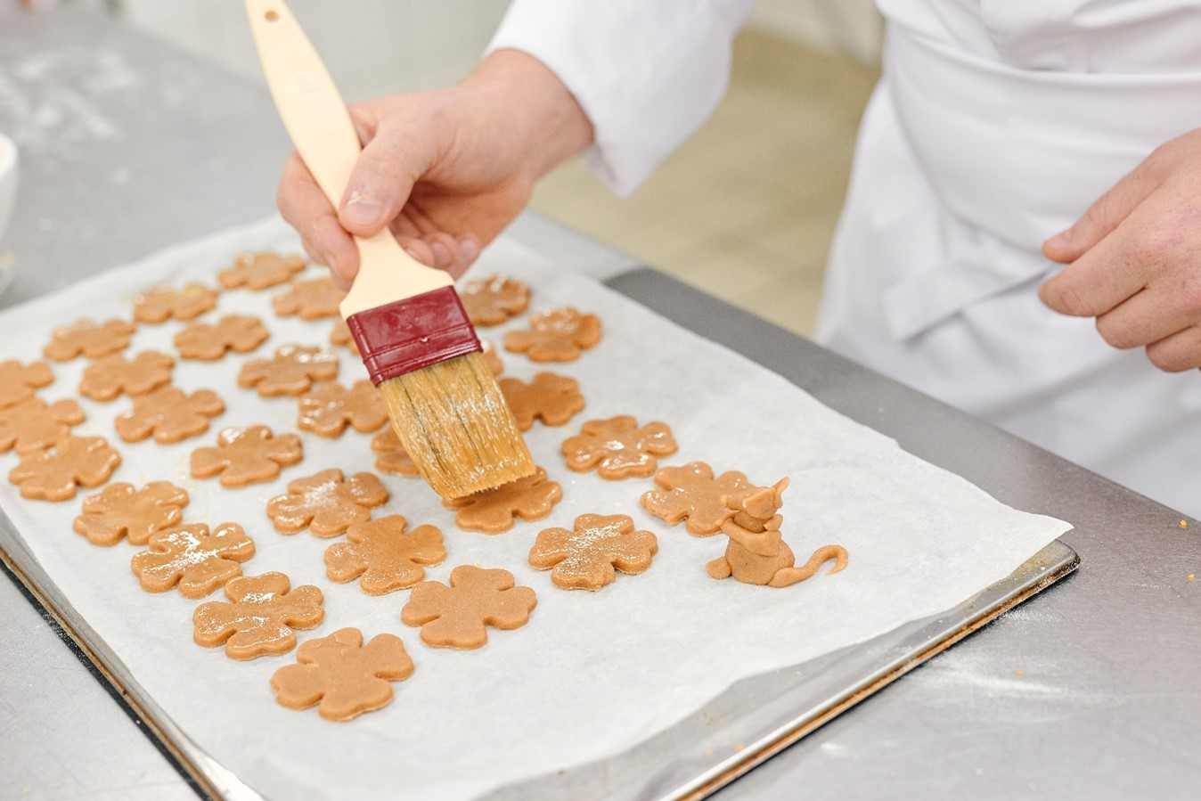Biscuits en forme de trèfle