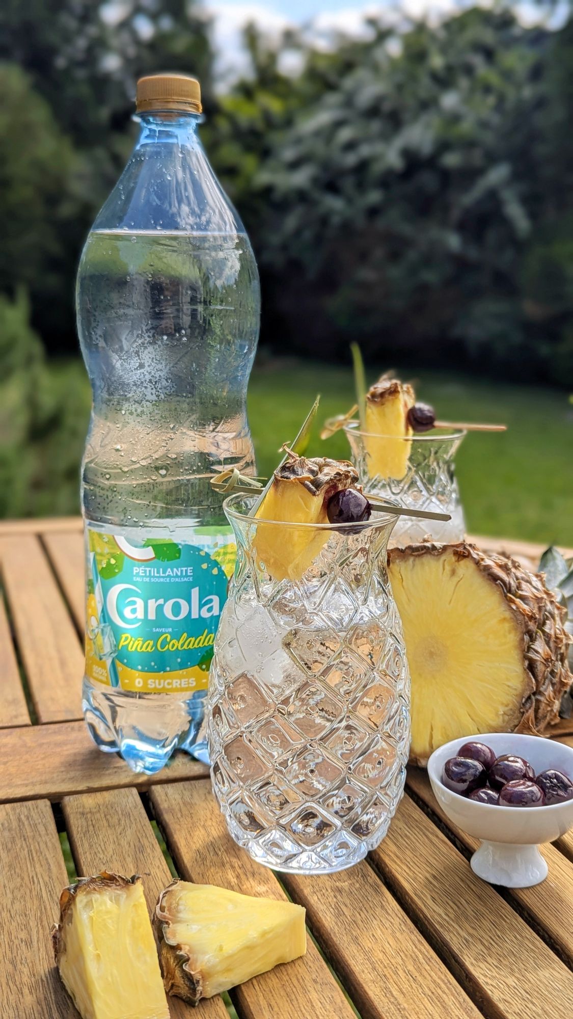 carola mocktail pina colada recette brochette