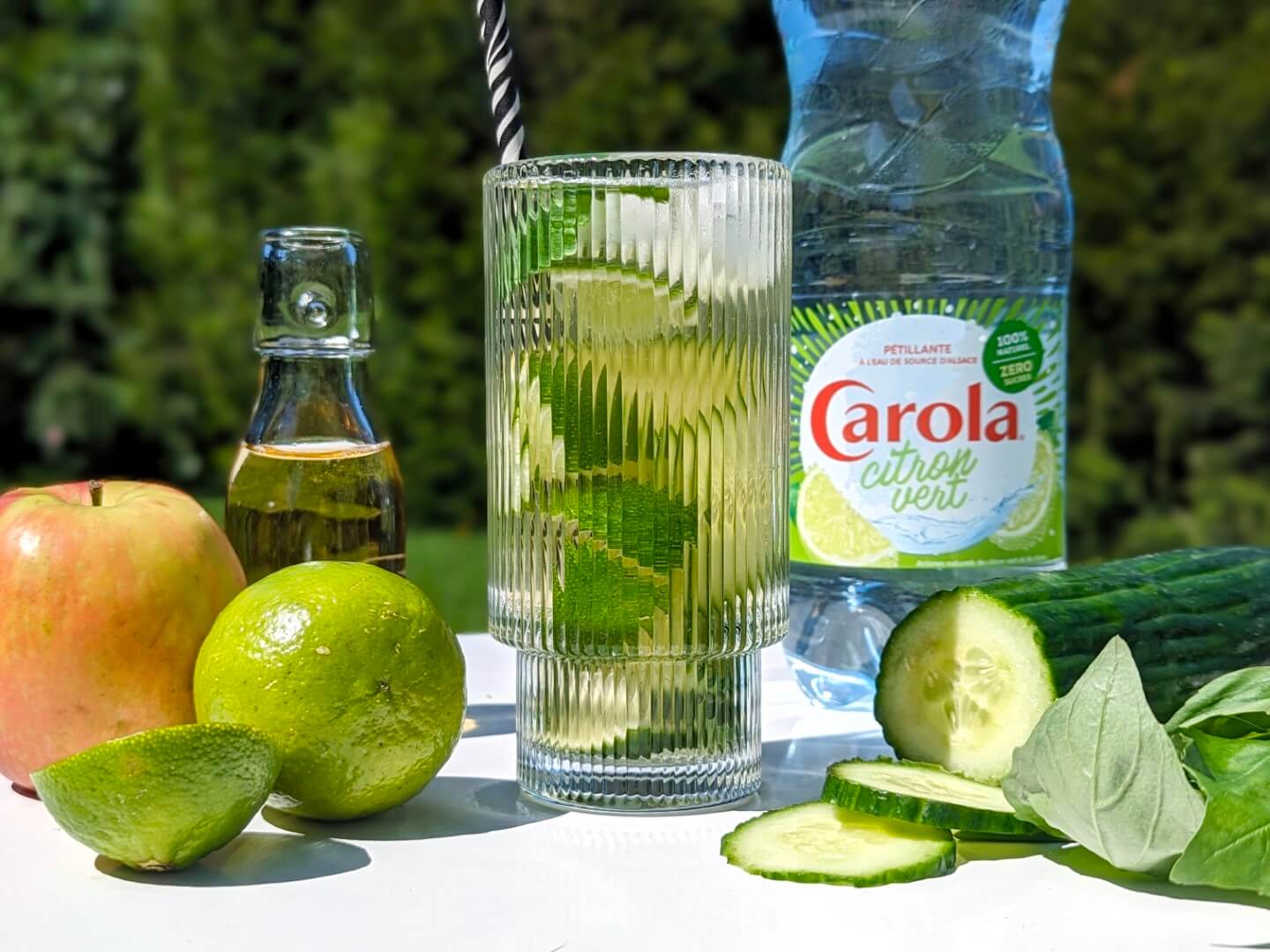 cocktail eau aromatisée pétillante citron vert