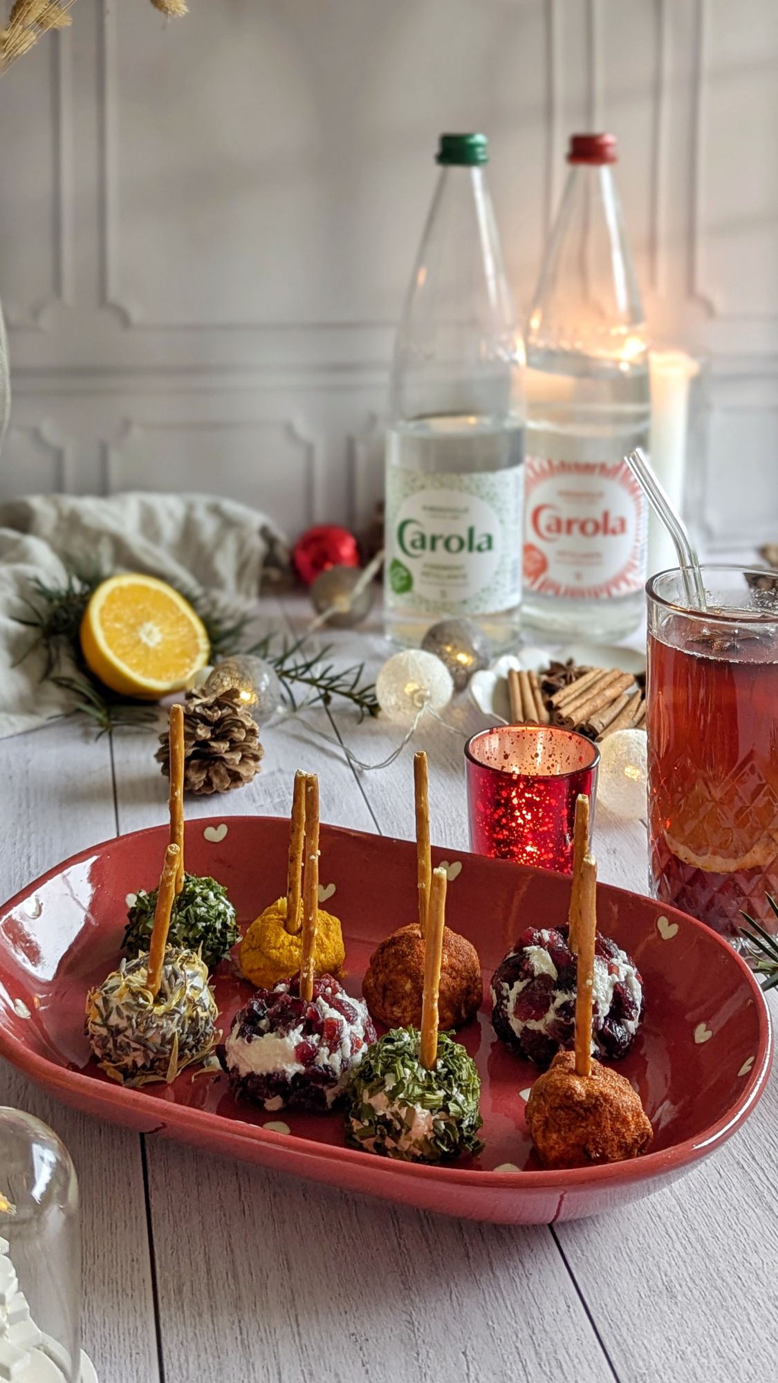 Sucettes apéritives pour Noël
