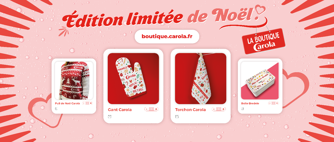 Édition limité des objets collector Carola pour Noël