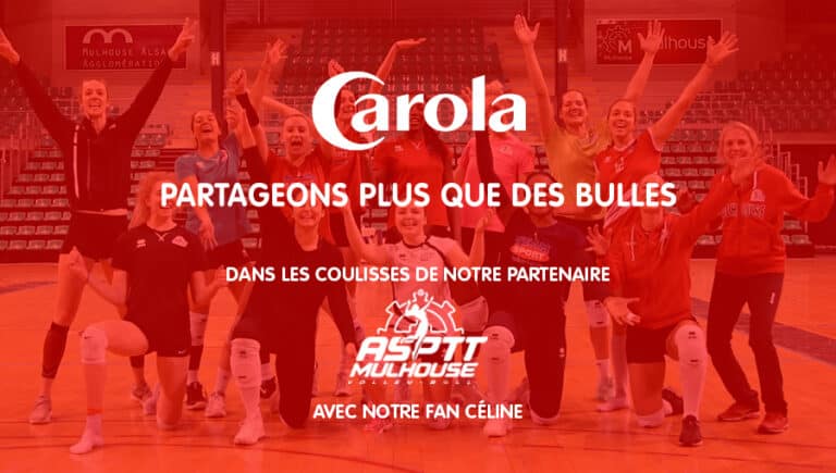 Carola sur le terrain du Volley Alsace Mulhouse