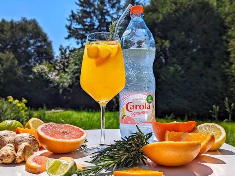 Mocktail Carola Citrus Sparkle, avec eau pétillante agrumes