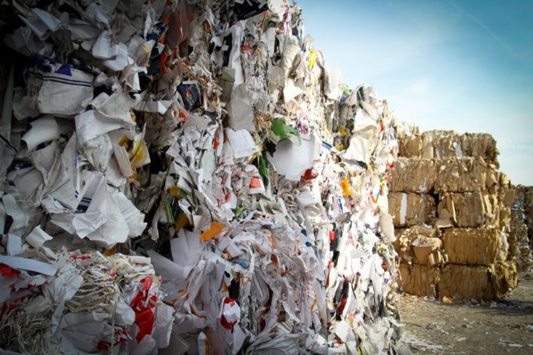 Une montagne de déchets recyclés !