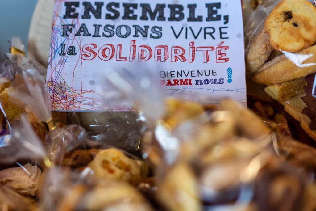 Carola action solidaire bredele Secours Populaire