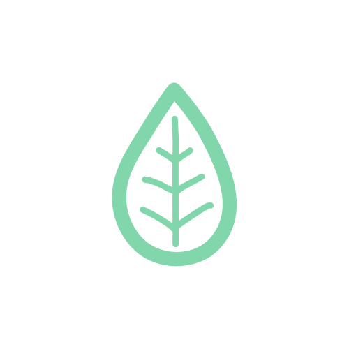 Illustration green leaf white